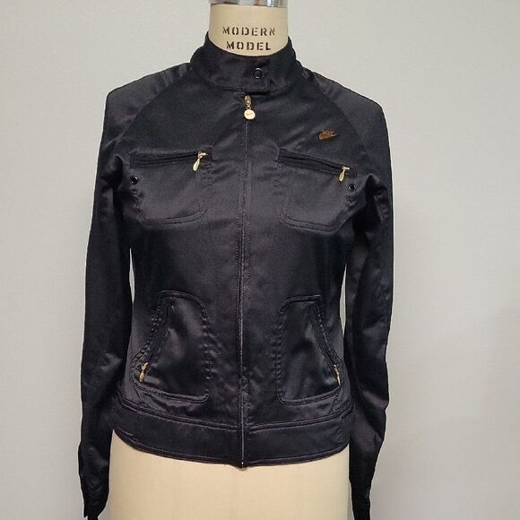 Nike Satin Bomber Jacket. Size M (8/10) YOUTH, Adult Small - Picture 1 of 6